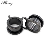 2PC Stainless Steel Devil Ear Piercing Gauges Tunnels Expanders