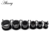 2PC Stainless Steel Devil Ear Piercing Gauges Tunnels Expanders