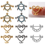 Leosoxs Snake-shaped Love Milk Nail Turtle Milk Ring 14G