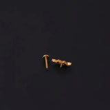 Titanium CZ Cartilage Earrings Water Drop Labret Piercing Lip Stud