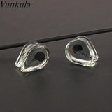 Vankula Glass Jellyfish Ear Gauges Tunnels Plugs Stretcher Earrings