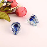 Vankula Glass Jellyfish Ear Gauges Tunnels Plugs Stretcher Earrings