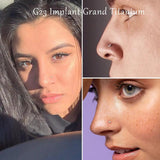 G23 Titanium 20G Nose Ring Hoop L Shaped Screw Nose Studs Earrings CZ Small