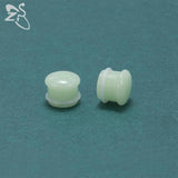 Stone Ear Plug And Tunnel Unisex 5-18mm Ear Gauges Glow in Dark Flesh Sterchers