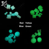 Stone Ear Plug And Tunnel Unisex 5-18mm Ear Gauges Glow in Dark Flesh Sterchers