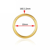 Titanium Crystal Tragus Diaphragm Nose Ring