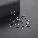 10Pcs G23 Titanium Circular Barbell Horseshoe Ring Nose Ring Accessories