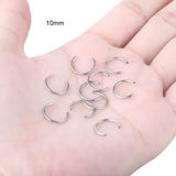 10Pcs G23 Titanium Circular Barbell Horseshoe Ring Nose Ring Accessories