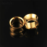 2PCS Stainless Steel Ear Plugs Gauges Tunnels Expander Body Jewelry