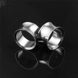 2PCS Stainless Steel Ear Plugs Gauges Tunnels Expander Body Jewelry