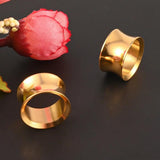2PCS Stainless Steel Ear Plugs Gauges Tunnels Expander Body Jewelry
