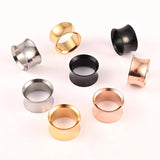 2PCS Stainless Steel Ear Plugs Gauges Tunnels Expander Body Jewelry