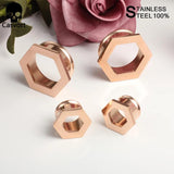 2PCS Stainless Steel Ear Weights Body Piercing Jewelry