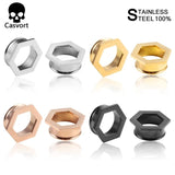 2PCS Stainless Steel Ear Weights Body Piercing Jewelry
