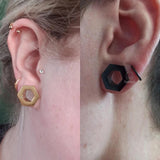 2PCS Stainless Steel Ear Weights Body Piercing Jewelry