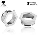 2PCS Stainless Steel Ear Weights Body Piercing Jewelry