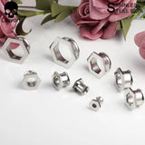 2PCS Stainless Steel Ear Weights Body Piercing Jewelry