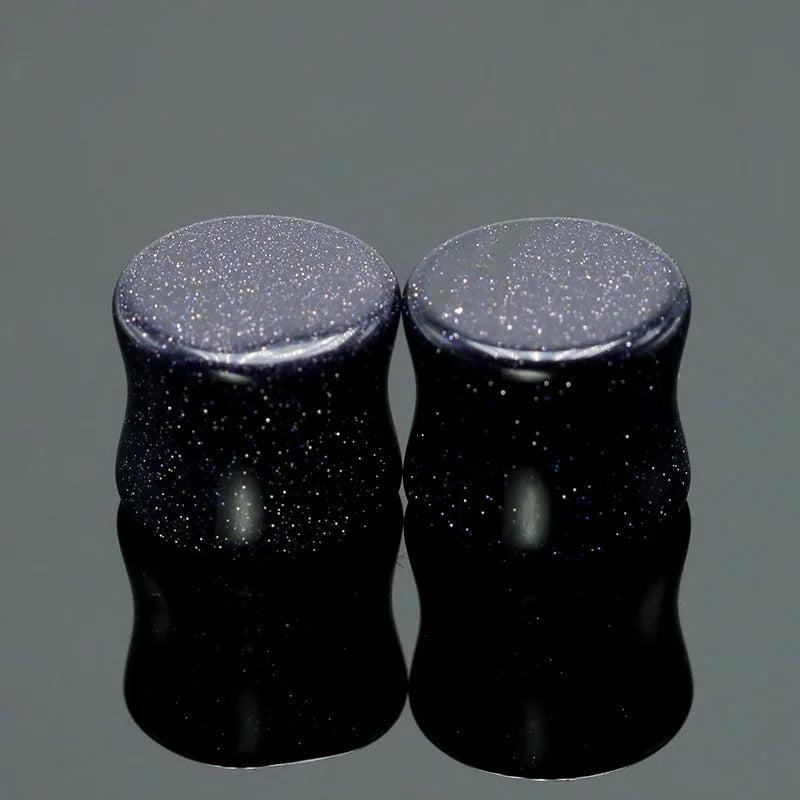 2PCS Stone Ear Plugs Flesh Tunnels Gauges 6mm-16mm Ear Expanders