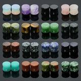2PCS Stone Ear Plugs Flesh Tunnels Gauges 6mm-16mm Ear Expanders
