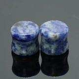 2PCS Stone Ear Plugs Flesh Tunnels Gauges 6mm-16mm Ear Expanders