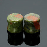 2PCS Stone Ear Plugs Flesh Tunnels Gauges 6mm-16mm Ear Expanders