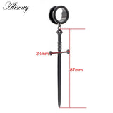 2Pcs Sword Dangle Ear Tunnels Stainless Steel Body Piercing Jewelry