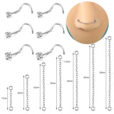 Double Nose Piercing Studs Nose Chain Decoration Nose Piercing Women Ear