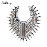 Stainless Steel Star Spike Cone Saddle Ear Tunnel Plugs Expander