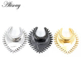 Stainless Steel Star Spike Cone Saddle Ear Tunnel Plugs Expander