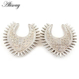 Stainless Steel Star Spike Cone Saddle Ear Tunnel Plugs Expander