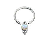 g23 Titanium Opal Nipple Labret Lip Eyebrow Nose Rings