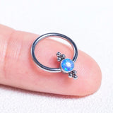 g23 Titanium Opal Nipple Labret Lip Eyebrow Nose Rings