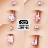 G23 Titanium Women Sexy Belly Button Rings Piercing