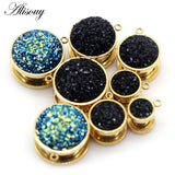 Resin DIY Pendant Stainless Steel Ear Plugs Tunnel Expander Piercing