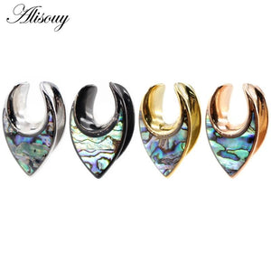 Wedding Saddle Ear Plugs Shell Conch Ear Gauges For Women