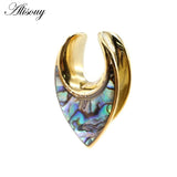Wedding Saddle Ear Plugs Shell Conch Ear Gauges For Women