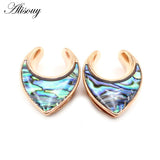 Wedding Saddle Ear Plugs Shell Conch Ear Gauges For Women