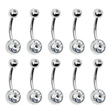 10pcs Sexy Women Navel Piercing Ring Body Jewelry
