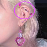 Candy Colors Industrial Piercing Barbell 14G Straight Bar Style