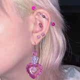 Candy Colors Industrial Piercing Barbell 14G Straight Bar Style