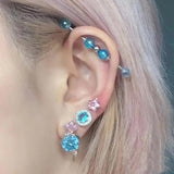 Candy Colors Industrial Piercing Barbell 14G Straight Bar Style