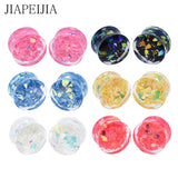Multicolor Acrylic Double Flared Plug Ear Tunnels Gauges Ear Stretcher
