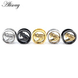 Stainless Steel Snake Head Ear Tunnels Plugs Flesh Expanders Gauges Piercing