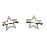 Y2k Pink Hollow Star Pentagram Nipple Rings for Women