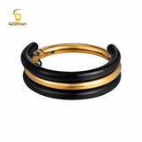 16G Titanium Nose Piercing Ring Septum Clicker Hinged Segment Hoop