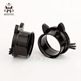 Stainless Steel Cat Ear Tunnels Piercing Jewelry Earring Plugs 6-25mm