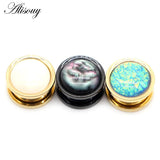 Stainless Steel Ear Plugs Piercing Tunnels 6-25mm