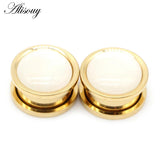 Stainless Steel Ear Plugs Piercing Tunnels 6-25mm