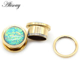 Stainless Steel Ear Plugs Piercing Tunnels 6-25mm