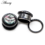 Stainless Steel Ear Plugs Piercing Tunnels 6-25mm